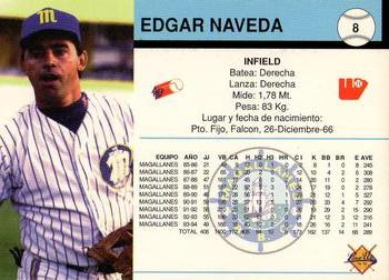 1994-95 Line Up Venezuelan Winter League #8 Edgar Naveda Back