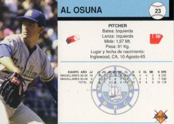 1994-95 Line Up Venezuelan Winter League #23 Al Osuna Back