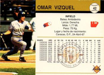 1994-95 Line Up Venezuelan Winter League #42 Omar Vizquel Back
