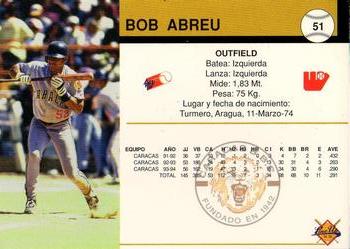 1994-95 Line Up Venezuelan Winter League #51 Bob Abreu Back