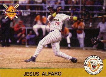 1994-95 Line Up Venezuelan Winter League #55 Jesus Alfaro Front