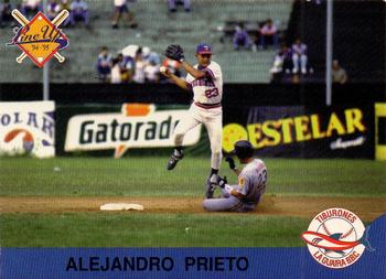 1994-95 Line Up Venezuelan Winter League #72 Alejandro Prieto Front