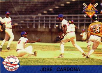 1994-95 Line Up Venezuelan Winter League #77 Jose Cardona Front