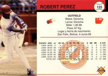 1994-95 Line Up Venezuelan Winter League #125 Robert Perez Back