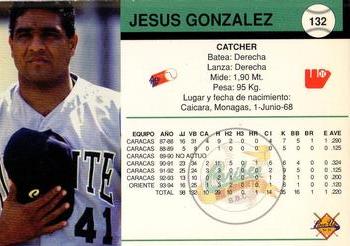 1994-95 Line Up Venezuelan Winter League #132 Jesus Gonzalez Back