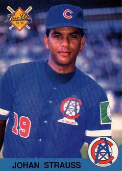 1994-95 Line Up Venezuelan Winter League #242 Johan Strauss Front