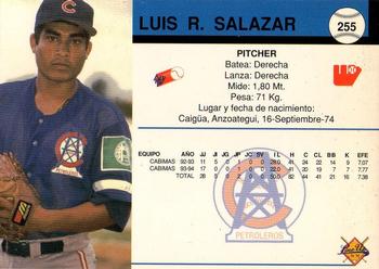1994-95 Line Up Venezuelan Winter League #255 Luis Salazar Back