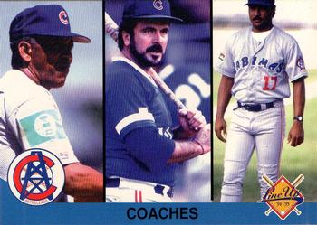 1994-95 Line Up Venezuelan Winter League #270 Coaches Petroleros (Cesar Heredia / Justo Massaro / Mauro Mendez) Front