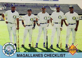 1994-95 Line Up Venezuelan Winter League #271 Magallanes Checklist Front