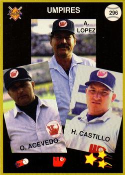 1994-95 Line Up Venezuelan Winter League #296 Umpires Back