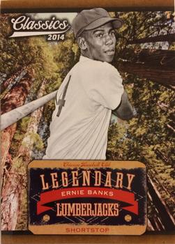 2014 Panini Classics - Legendary Lumberjacks #2 Ernie Banks Front