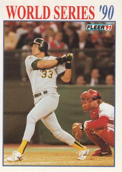 1991 Fleer - World Series #3 Jose Canseco Front