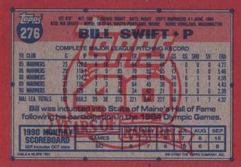 1991 Topps - Desert Shield #276 Bill Swift Back