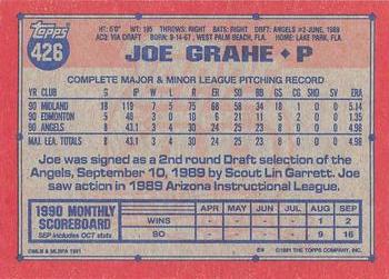 1991 Topps - Desert Shield #426 Joe Grahe Back