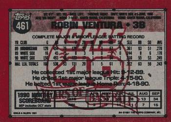1991 Topps - Desert Shield #461 Robin Ventura Back