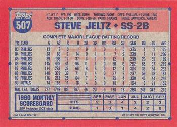1991 Topps - Desert Shield #507 Steve Jeltz Back