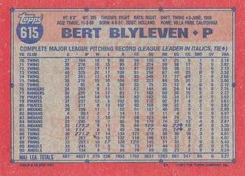 1991 Topps - Desert Shield #615 Bert Blyleven Back