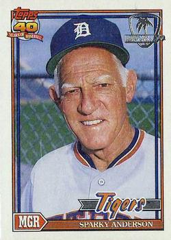 1991 Topps - Desert Shield #519 Sparky Anderson Front