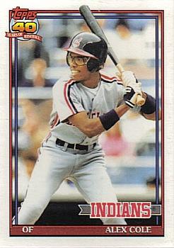 1991 Topps - Collector's Edition (Tiffany) #421 Alex Cole Front