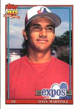 1991 Topps - Collector's Edition (Tiffany) #24 Dave Martinez Front