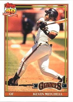 1991 Topps - Collector's Edition (Tiffany) #40 Kevin Mitchell Front