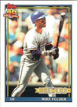 1991 Topps - Collector's Edition (Tiffany) #44 Mike Felder Front