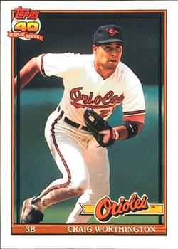 1991 Topps - Collector's Edition (Tiffany) #73 Craig Worthington Front