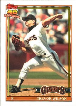 1991 Topps - Collector's Edition (Tiffany) #96 Trevor Wilson Front