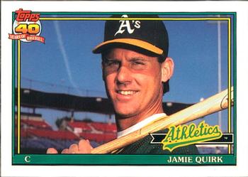 1991 Topps - Collector's Edition (Tiffany) #132 Jamie Quirk Front