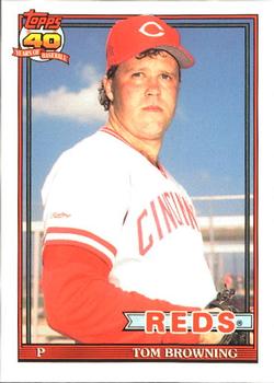 1991 Topps - Collector's Edition (Tiffany) #151 Tom Browning Front