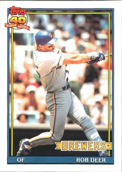 1991 Topps - Collector's Edition (Tiffany) #192 Rob Deer Front
