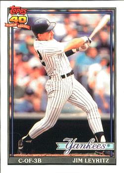 1991 Topps - Collector's Edition (Tiffany) #202 Jim Leyritz Front