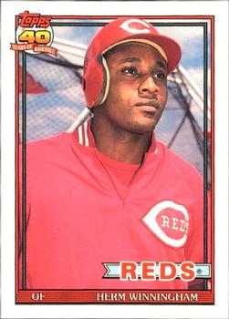 1991 Topps - Collector's Edition (Tiffany) #204 Herm Winningham Front
