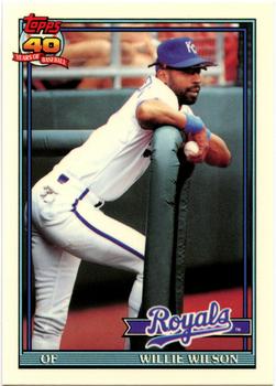 1991 Topps - Collector's Edition (Tiffany) #208 Willie Wilson Front