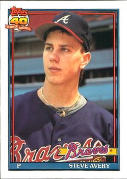 1991 Topps - Collector's Edition (Tiffany) #227 Steve Avery Front