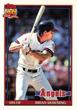 1991 Topps - Collector's Edition (Tiffany) #255 Brian Downing Front