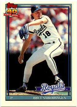 1991 Topps - Collector's Edition (Tiffany) #280 Bret Saberhagen Front