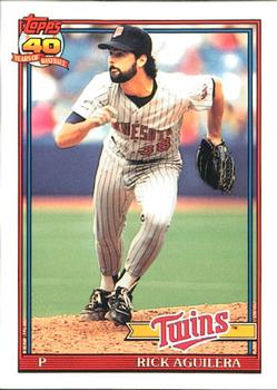 1991 Topps - Collector's Edition (Tiffany) #318 Rick Aguilera Front