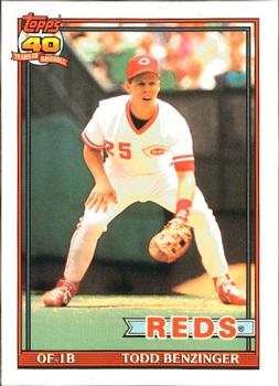 1991 Topps - Collector's Edition (Tiffany) #334 Todd Benzinger Front