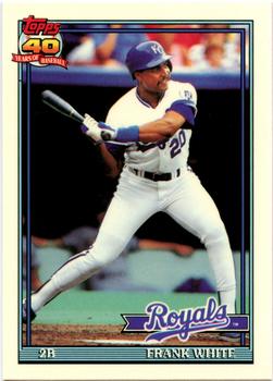 1991 Topps - Collector's Edition (Tiffany) #352 Frank White Front