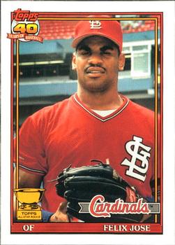 1991 Topps - Collector's Edition (Tiffany) #368 Felix Jose Front