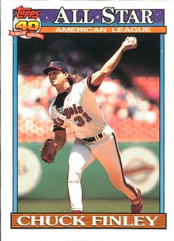 1991 Topps - Collector's Edition (Tiffany) #395 Chuck Finley Front