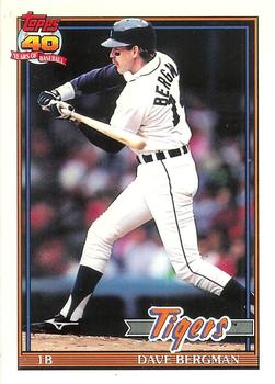 1991 Topps - Collector's Edition (Tiffany) #412 Dave Bergman Front