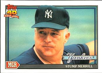 1991 Topps - Collector's Edition (Tiffany) #429 Stump Merrill Front