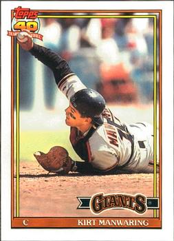 1991 Topps - Collector's Edition (Tiffany) #472 Kirt Manwaring Front