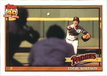 1991 Topps - Collector's Edition (Tiffany) #481 Ed Whitson Front
