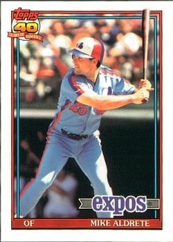 1991 Topps - Collector's Edition (Tiffany) #483 Mike Aldrete Front