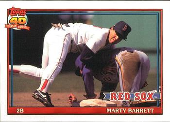 1991 Topps - Collector's Edition (Tiffany) #496 Marty Barrett Front