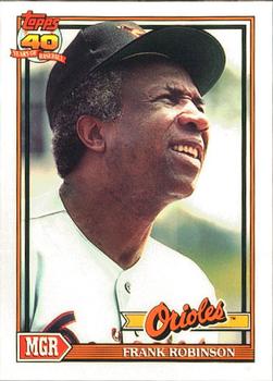 1991 Topps - Collector's Edition (Tiffany) #639 Frank Robinson Front