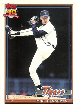 1991 Topps - Collector's Edition (Tiffany) #641 Mike Henneman Front